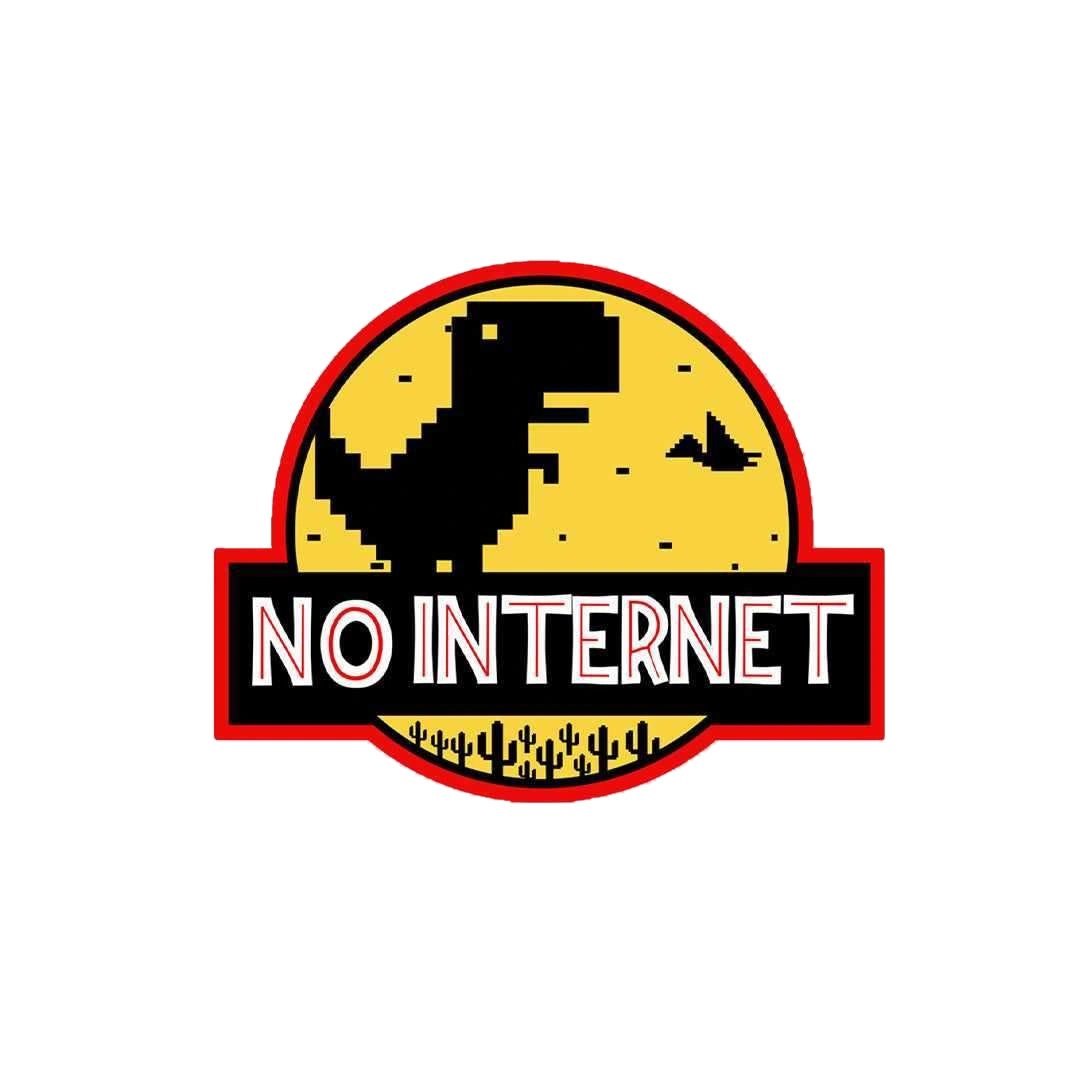 No Internet Sticker